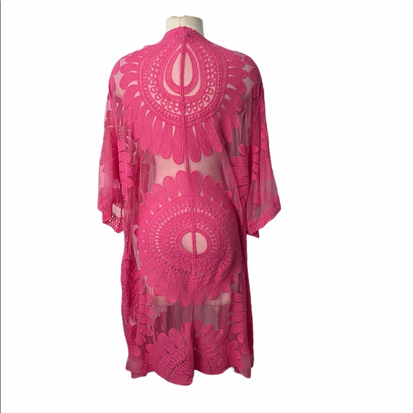 Style Apparel floral embroidered boho cardigan - Picture 3 of 6